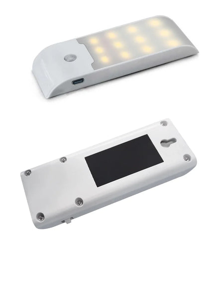 Motion Sensor LED Night Light Rechargeable Human Body Induction Magnetic Cabinet Lamp For Bedroom Wardrobe Closet Kitchen Stairs