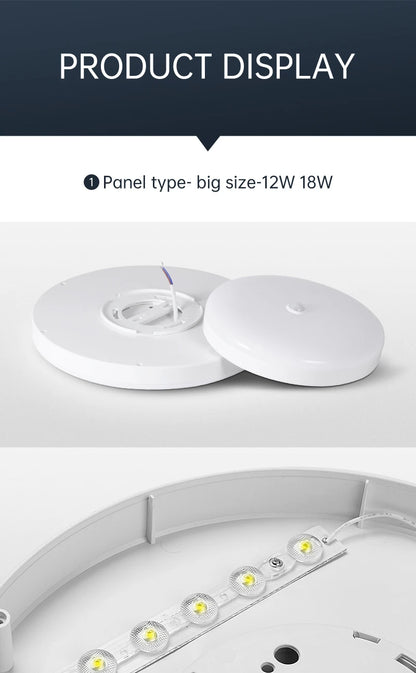 Motion Sensor Ceiling Light Modern Smart Sensor LED Lamp Human Infrared Sensing Lamp Indoor for Garage Corridor Lighting Fixture