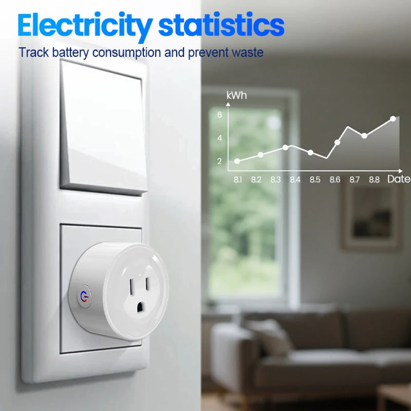 Tuya Wifi Japan Smart Plug 16A App Voice Control Power Monitor Overload Protection Timer Countdown Japan Plug Electrical Socket