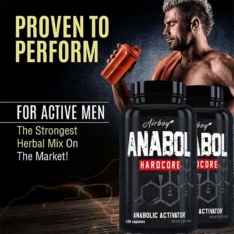 Anabol Hardcore - Make Your Muscles Bigger, Stronger, Harder & Denser, Promote Muscle Growth, Increase Strength and Endurance