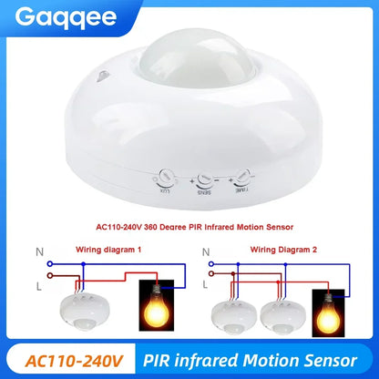 Motion Sensor Light 220V Automatic Sensor Smart Life Light Switch LED PIR Motion Sensor Detection Mini LED Sensitive Night Light