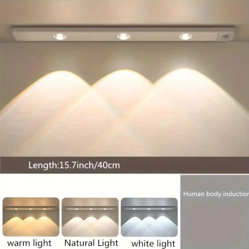 Motion Sensor Light LED Sensor Lamp Wireless Ultra Thin USB LED For Kitchen Cabinet Bedroom Wardrobe Indoor Lighting Night Light