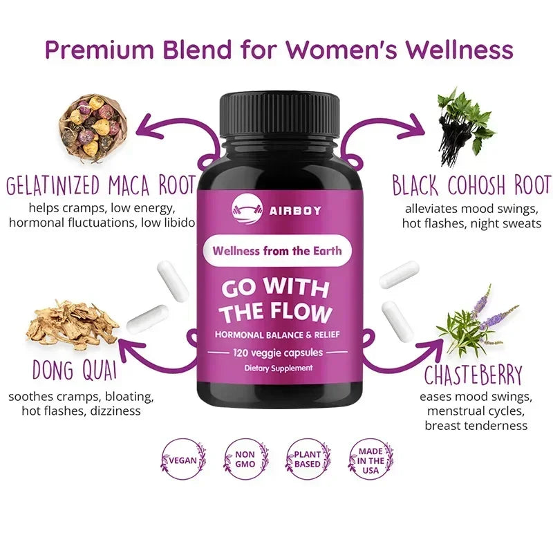 Female Hormone Balance - Supports Women's Health, Relieves Menopause, Balances Hormones, Relieves Cramps, Boosts Immunity