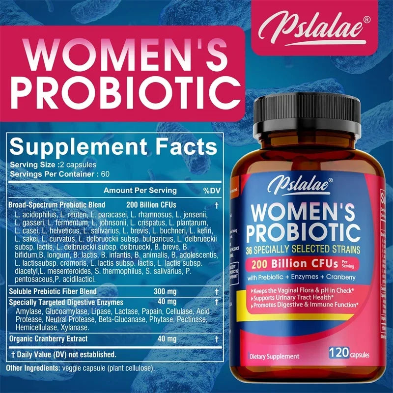 Probiotics for Women - Supports Intestinal Health, Improves Digestion, Helps with Weight Loss, and Balances Gut Bacteria