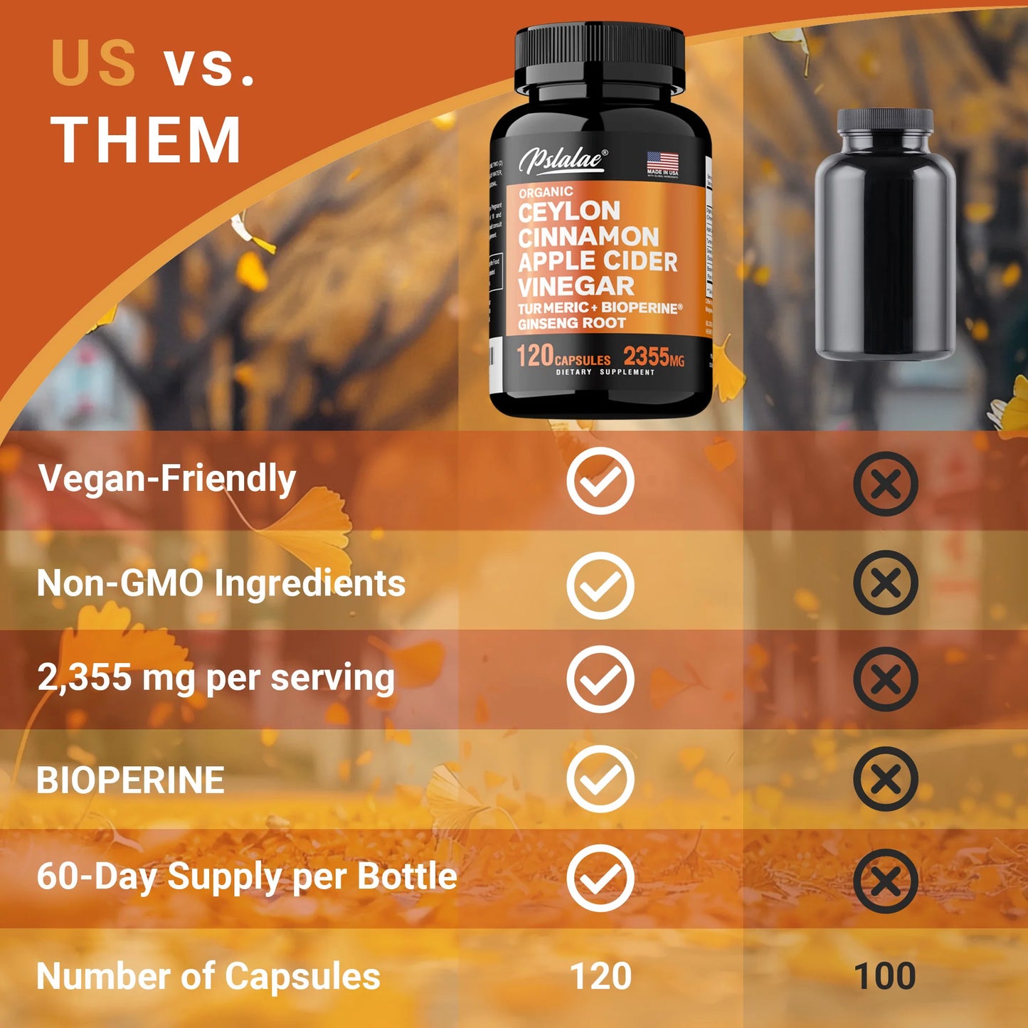 Turmeric and Curcumin Supplements Advanced Capsules with Ceylon Cinnamon Bark Powder for Women Men