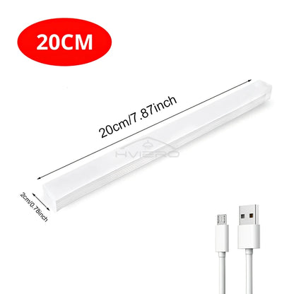 Motion Sensor Night Lights Wireless LED Lamp USB Rechargeable Magnetic For Wardrobe Room Closet Kitchen Aisle Tube Detector Bulb