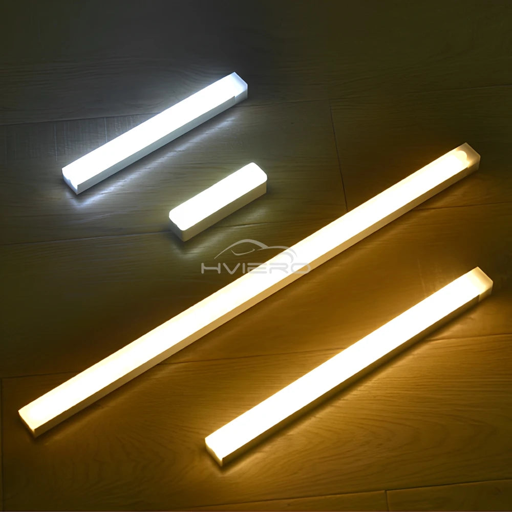 Motion Sensor Light Wireless LED Night Light USB Rechargeable Light Cabinet Wardrobe Lamp Staircase Backlight For Kitchen LED