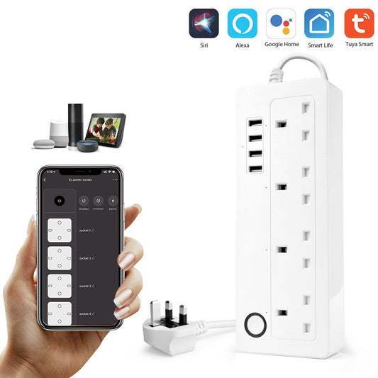 Tuya Smart Remote WiFi UK Plug Voice Control