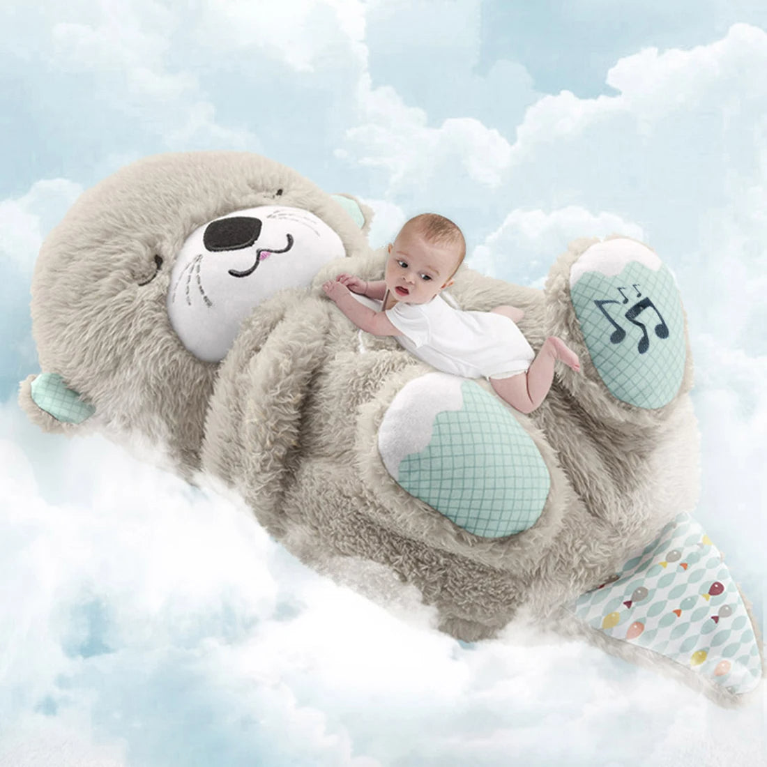 Breathing Otter Baby Sleep Aid — Musical Soothing Plush Toy - Image 2