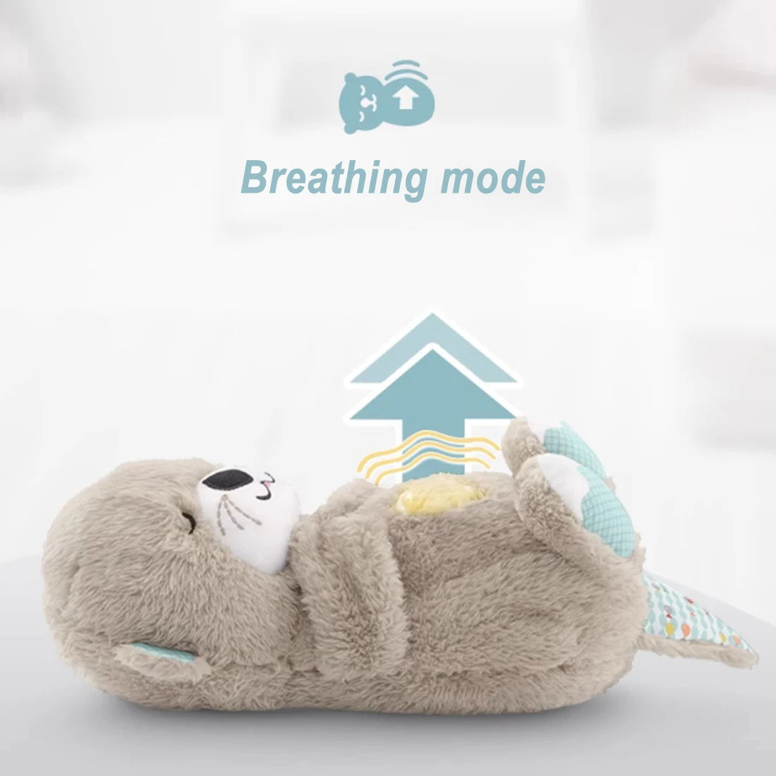Breathing Otter Baby Sleep Aid — Musical Soothing Plush Toy - Image 3