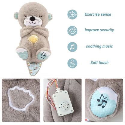 Breathing Otter Baby Sleep Aid — Musical Soothing Plush Toy - Image 5