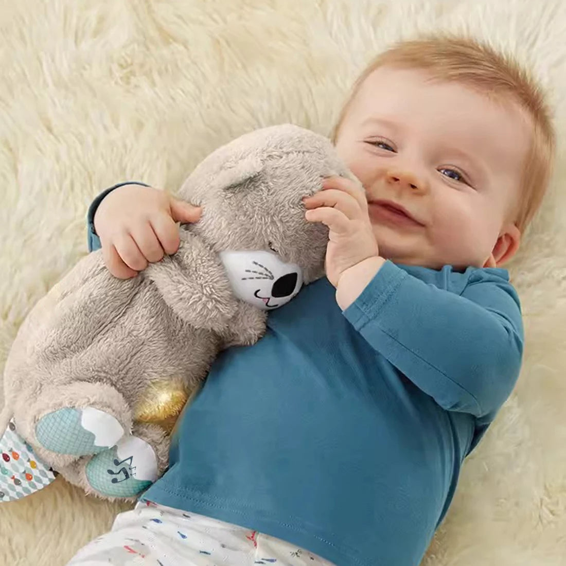 Breathing Otter Baby Sleep Aid — Musical Soothing Plush Toy - Image 6