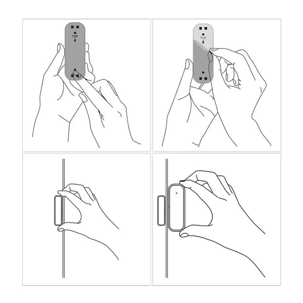 ZigBee Smart Magnetic Door And Window Alarm Sensor Requires Gateway