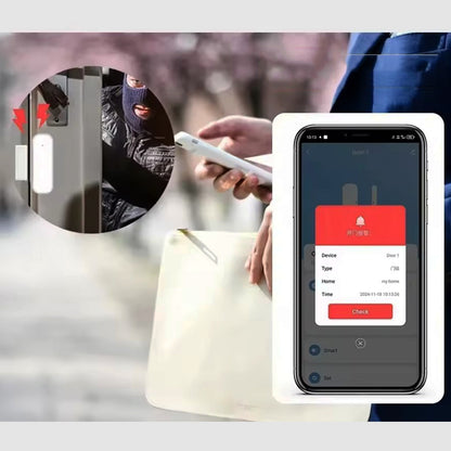 ZigBee Smart Magnetic Door And Window Alarm Sensor Requires Gateway