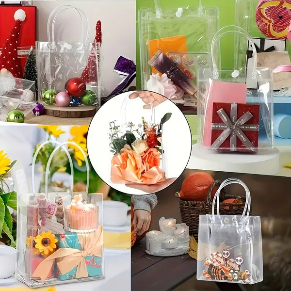60/30/15 Reusable PVC Holiday Organizing Bags, Gift Bags, Family Storage Bags, Weddings, Christmas, Thanksgiving, New Year's, Graduations - Multi-purpose Party Gift Bags