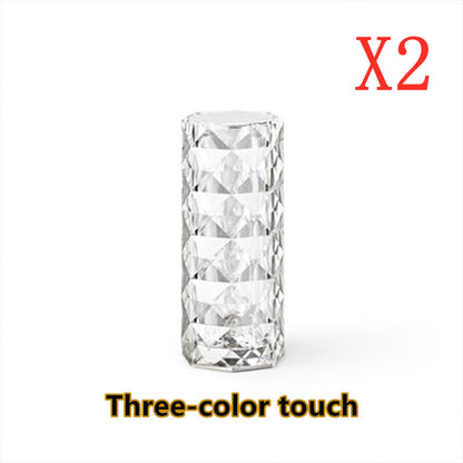 RGB Touch Dimming Nordic Crystal USB Table Lamp