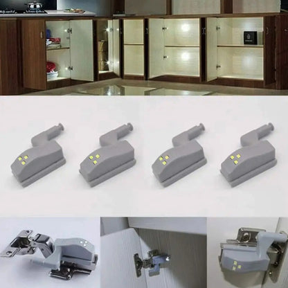 Battery-Free LED Hinge Lamp for Cupboard & Wardrobe Lighting
