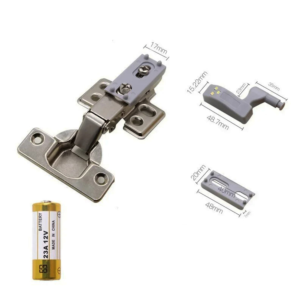 Battery-Free LED Hinge Lamp for Cupboard & Wardrobe Lighting