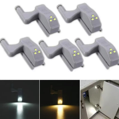Battery-Free LED Hinge Lamp for Cupboard & Wardrobe Lighting