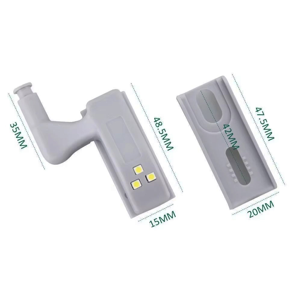 Battery-Free LED Hinge Lamp for Cupboard & Wardrobe Lighting