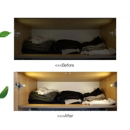 Battery-Free LED Hinge Lamp for Cupboard & Wardrobe Lighting