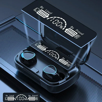 M10 Wireless Bluetooth Earbuds with Noise Canceling And Power Display