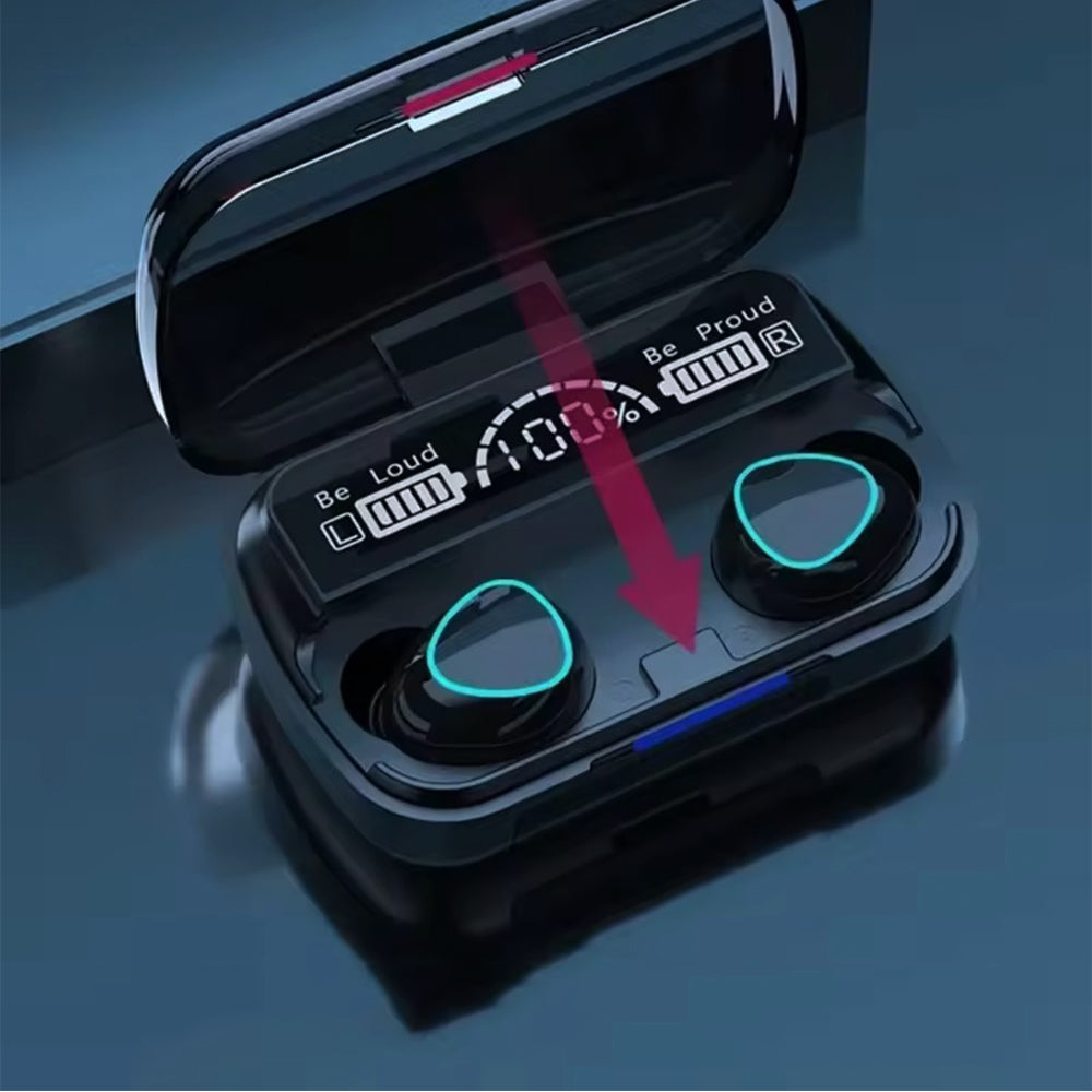 M10 Wireless Bluetooth Earbuds with Noise Canceling And Power Display