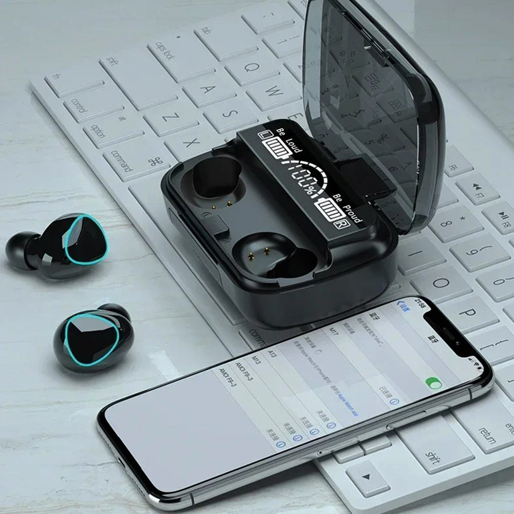 M10 Wireless Bluetooth Earbuds with Noise Canceling And Power Display