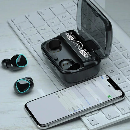 M10 Wireless Bluetooth Earbuds with Noise Canceling And Power Display