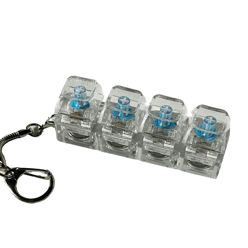Mini Fidget Keyboard Keychain Stress Relief Toy - Image 3