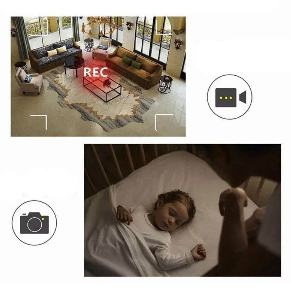 Mini HD Security Camera with Built-in Battery And Invisible Design