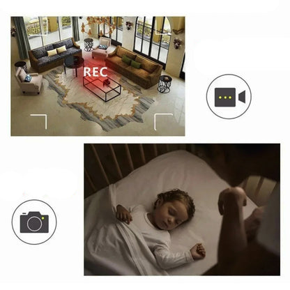 Mini HD Security Camera with Built-in Battery And Invisible Design