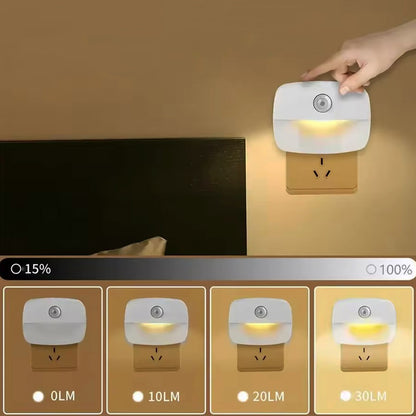 PIR Sensor LED Night Lamp for Bedroom, Stairs And WC - EU/US Plug