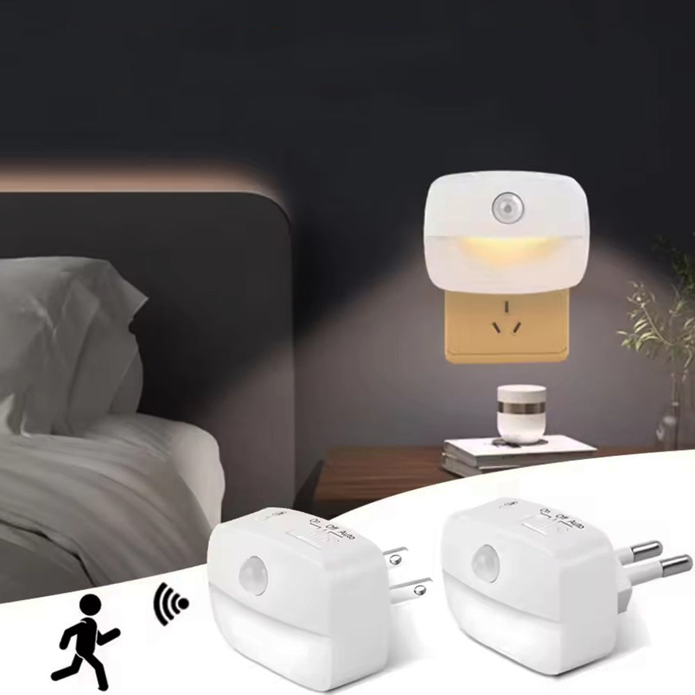 PIR Sensor LED Night Lamp for Bedroom, Stairs And WC - EU/US Plug