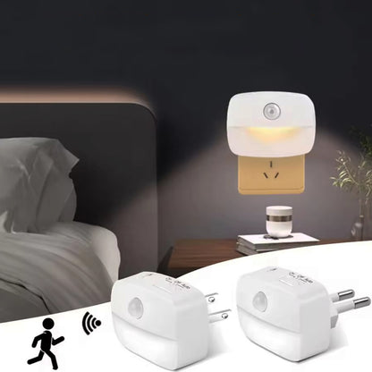 PIR Sensor LED Night Lamp for Bedroom, Stairs And WC - EU/US Plug