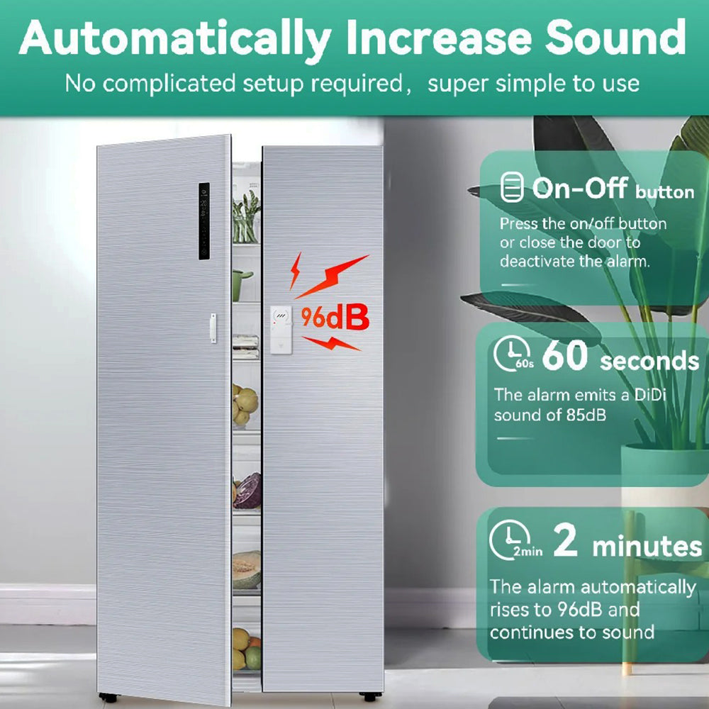 Ultra-Slim Refrigerator Alarm for Open Doors And Safety Alert