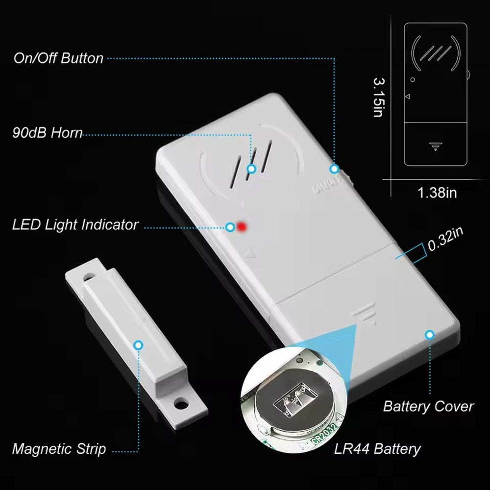 Ultra-Slim Refrigerator Alarm for Open Doors And Safety Alert