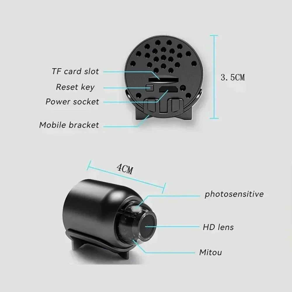1080P HD X5 Mini Security Camera with Audio And Video Recording