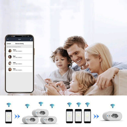 Smart WiFi ZigBee Plug 16A/20A with Power Monitor And Voice Control