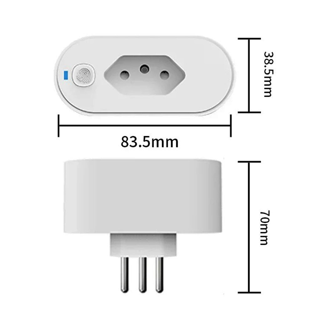 Smart WiFi ZigBee Plug 16A/20A with Power Monitor And Voice Control