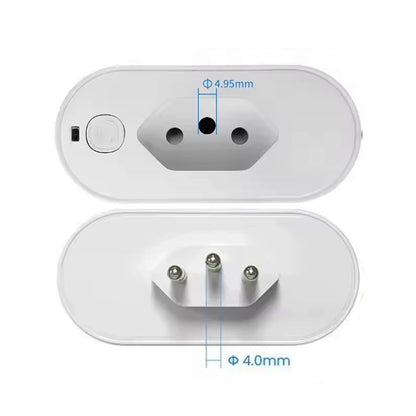 Smart WiFi ZigBee Plug 16A/20A with Power Monitor And Voice Control