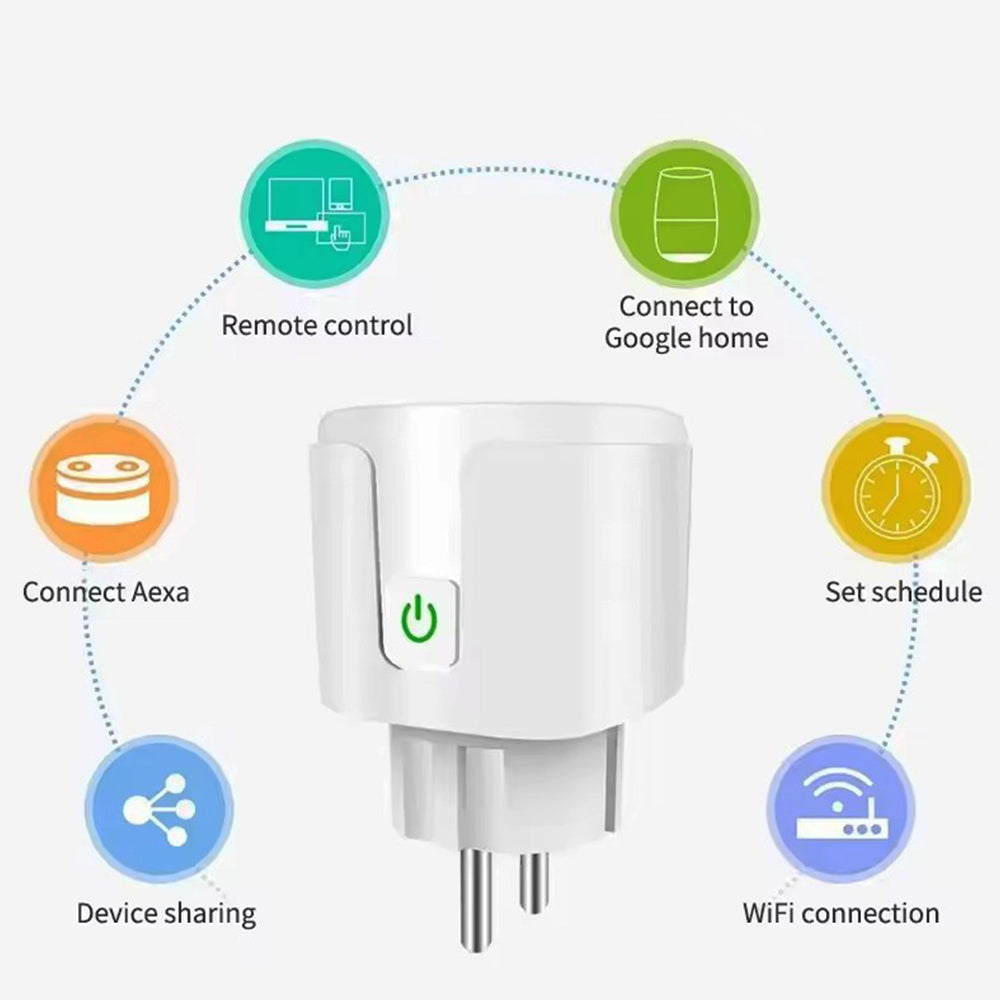 Smart WiFi ZigBee Plug EU 16A And 20A with Power Monitor And Timer