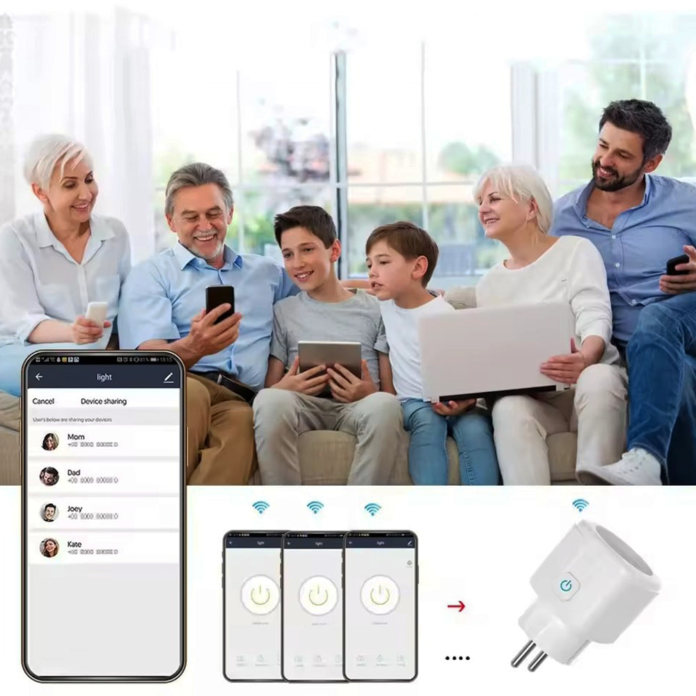 Smart WiFi ZigBee Plug EU 16A And 20A with Power Monitor And Timer