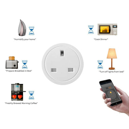 WiFi Tuya Smart Socket 20A UK Adapter for Alexa And Google Home