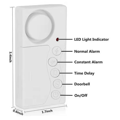 High Volume 108dB Wireless DoorAnd Window Alarm for Protection
