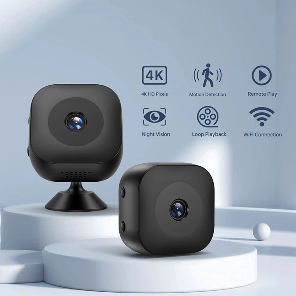 Wireless Mini 4K Security Camera with Remote Monitoring And Surveillance